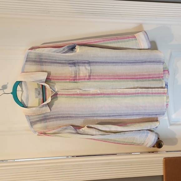 Rails Charli Rainbow Stripe Button Down Shirt - Picture 8 of 9
